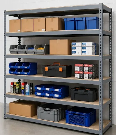 SLOTTED ANGLE SHELVING
